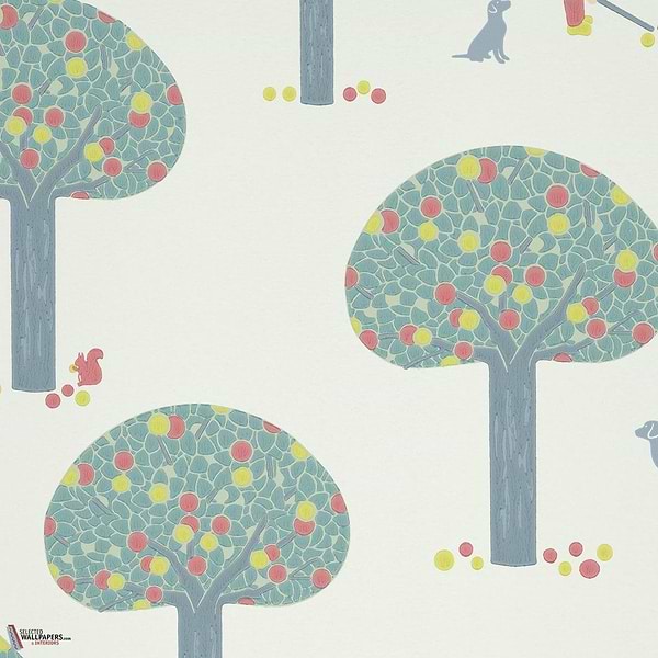 Rodney Street behang-Little Greene-Delicate blue-Rol-Selected Wallpapers-Interiors