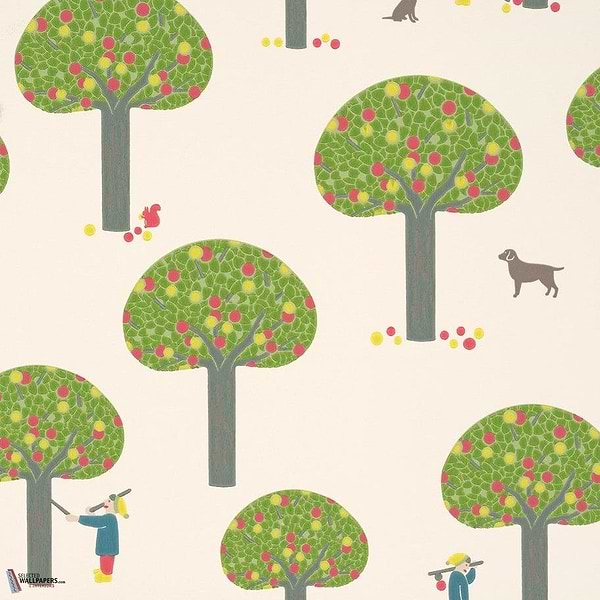 Rodney Street behang-Little Greene-Sage & onions-Rol-Selected Wallpapers-Interiors