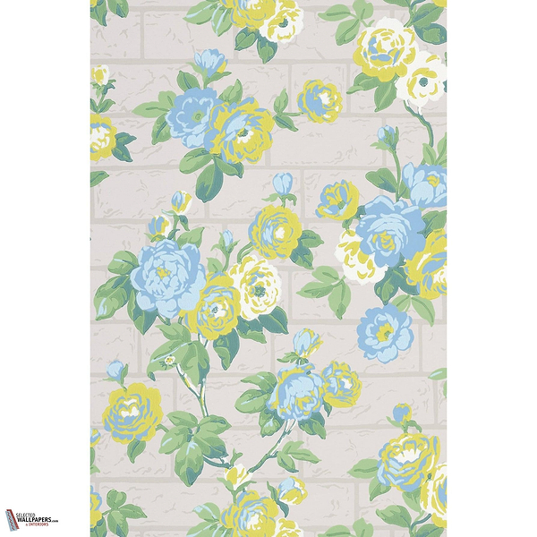 Rose Garden wallpaper-Little Greene-French Grey-Roll-Selected Wallpapers-Interiors