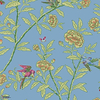 Roseberry & Birds behang-Cole & Son-Hyacith Blue-Rol-Selected Wallpapers-Interiors