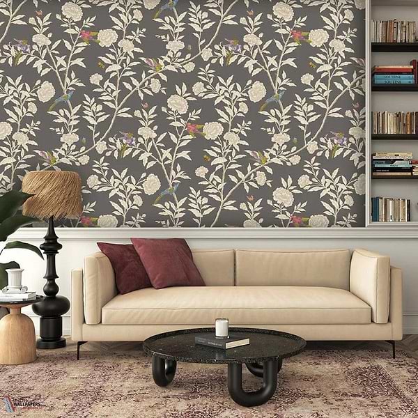 Roseberry & Birds behang-Cole & Son-Selected Wallpapers-Interiors