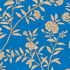 Roseberry behang-Cole & Son-Sand on Cobalt-Rol-Selected Wallpapers-Interiors