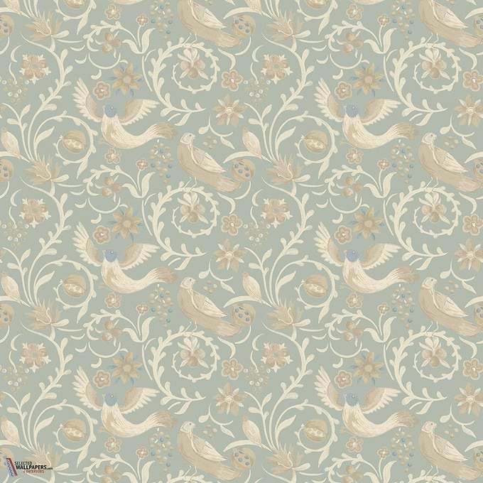 Royal Court behang-GP&J Baker-Old blue-Rol-Selected Wallpapers-Interiors