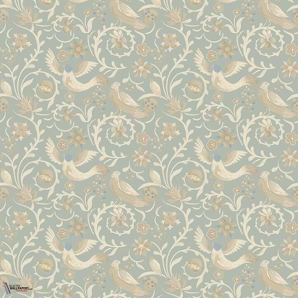 Royal Court behang-GP&J Baker-Old blue-Rol-Selected Wallpapers-Interiors