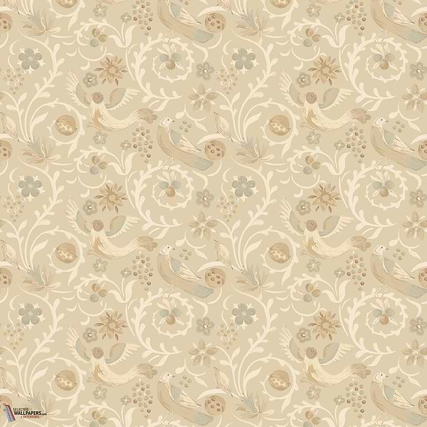 Royal Court behang-GP&J Baker-Parchement-Rol-Selected Wallpapers-Interiors