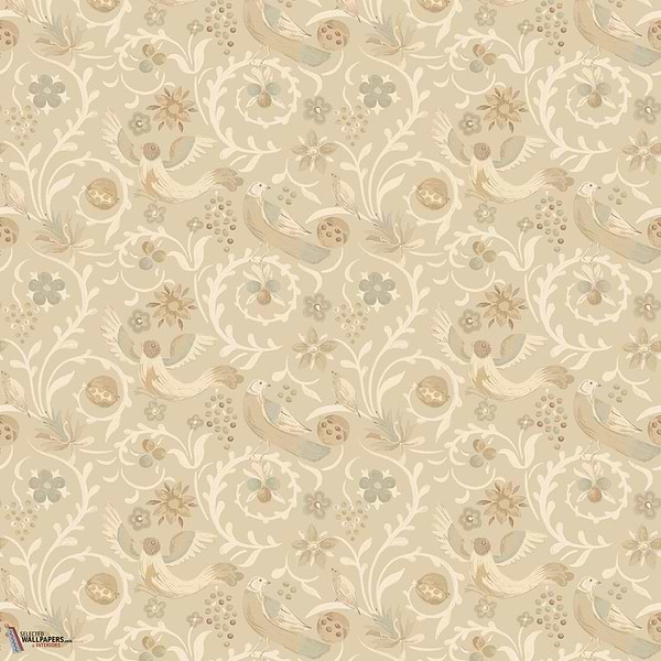 Royal Court behang-GP&J Baker-Parchement-Rol-Selected Wallpapers-Interiors