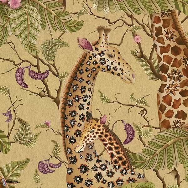 Royal Giraffe behang-Cole & Son-Gilded-Rol-Selected Wallpapers-Interiors
