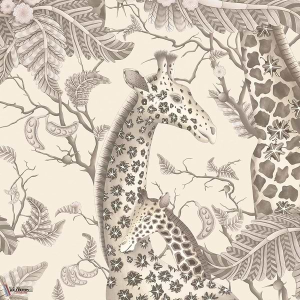 Royal Giraffe behang-Cole & Son-Pebble-Rol-Selected Wallpapers-Interiors