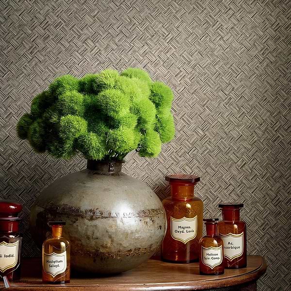 Saddle Weave behang-Thibaut-Selected Wallpapers-Interiors