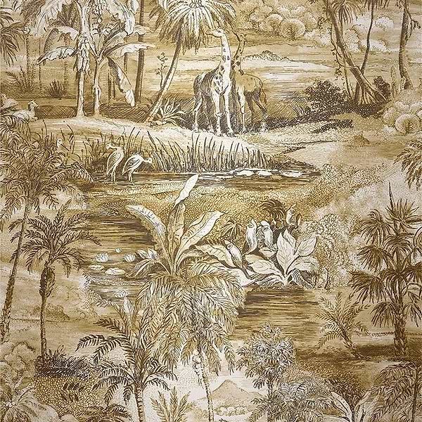 Safari behang-Pierre Frey-Ocre-Meter (M1)-Selected Wallpapers-Interiors