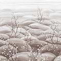Sakura behang-Masureel-Silver-Paneel A-260 cm-Selected Wallpapers-Interiors