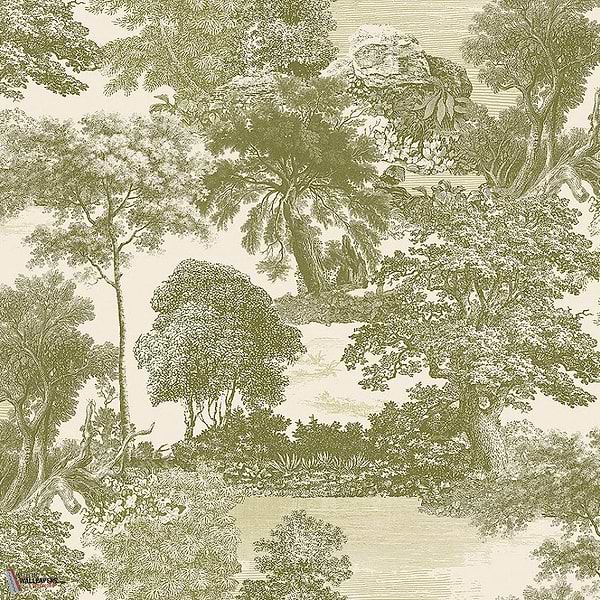 Salcey Forest behang-Masureel-wallpaper-tapete-Olive-Paneel A-Selected-Wallpapers-Interiors