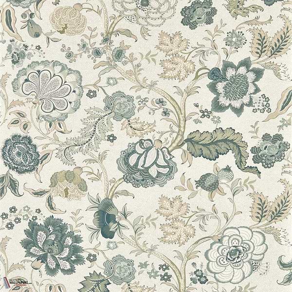 Salisbury behang-Sanderson-Yew green-Rol-Selected Wallpapers-Interiors