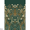 Salon des Miroirs behang-Casamance-Petrole/Dore-Set-Selected Wallpapers-Interiors