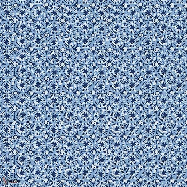 Sand dollar behang-Thibaut-Blue-Rol-Selected Wallpapers-Interiors
