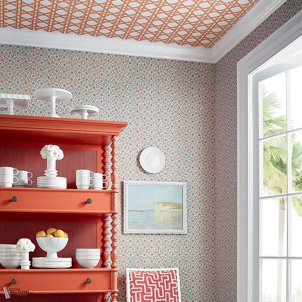 Sand dollar behang-Thibaut-Selected Wallpapers-Interiors