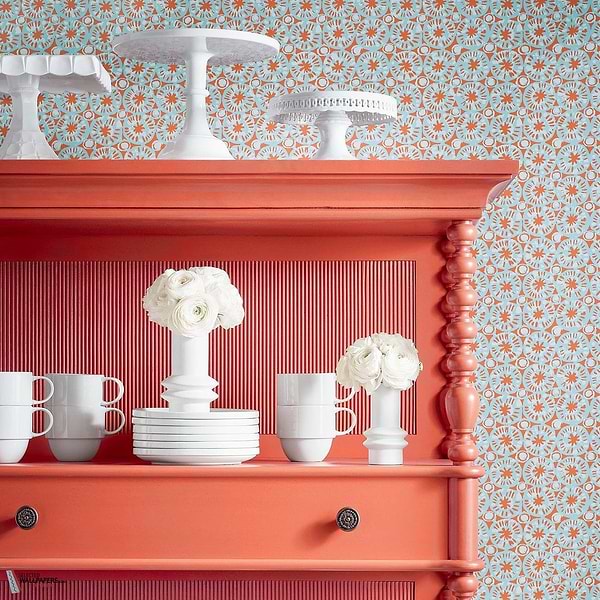 Sand dollar behang-Thibaut-Selected Wallpapers-Interiors