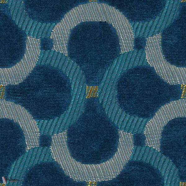 Scarabeo stof-Dedar-Bleu de Prusse-Meter (M1)-Selected-Wallpapers-Interiors