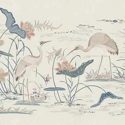 Seabirds wallpaper-Sandberg-Misty Blue-Mattic-M2-Selected Wallpapers-Interiors