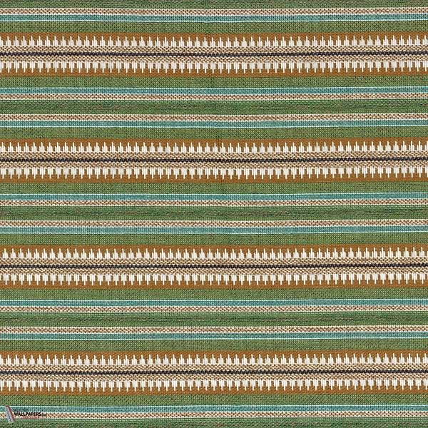 Serapes stof-Casamance-Ocre vert-Meter (M1)-Selected Wallpapers-Interiors