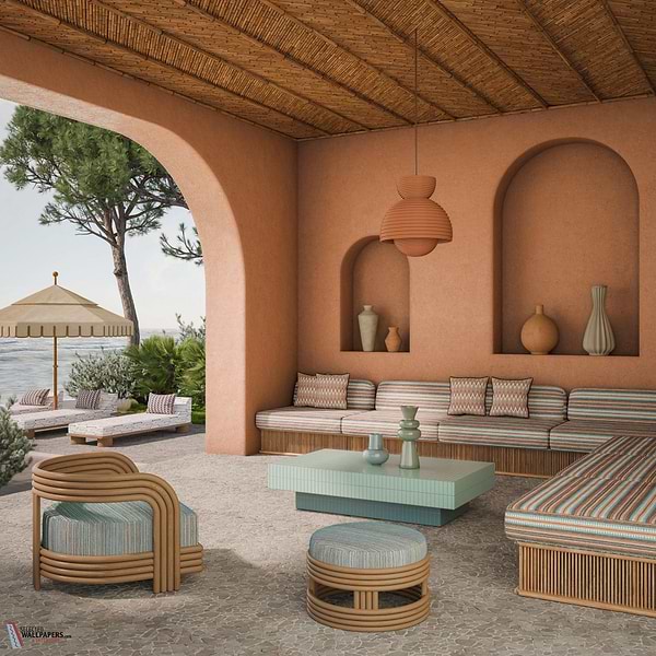 Serapes stof-Casamance-Selected Wallpapers-Interiors