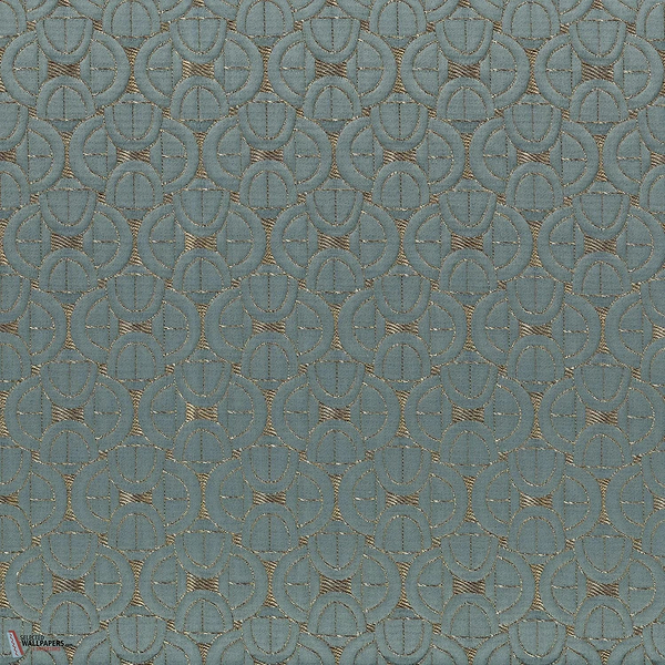 Serlio stof-Casamance-fabric-Bleu Nordique-Meter (M1)-Selected-Wallpapers-Interiors