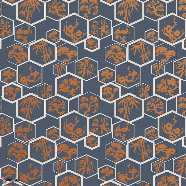 Shouchikubai-Behang-Tapete-Farrow & Ball-Bespoke Copper-Rol-BP4504-Selected Wallpapers