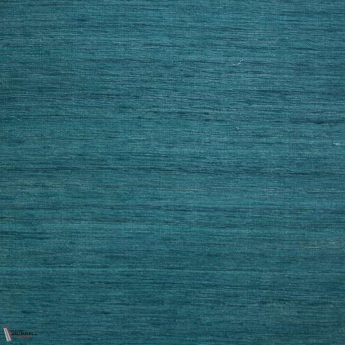 Silk behang-Dutch Walltextile Company-Petrol-Meter (M1)-Selected Wallpapers-Interiors