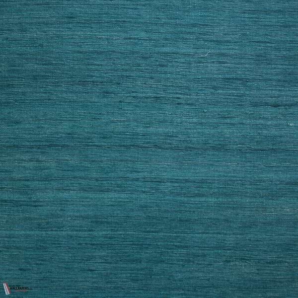 Silk behang-Dutch Walltextile Company-Petrol-Meter (M1)-Selected Wallpapers-Interiors