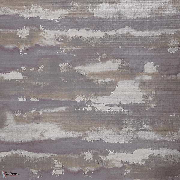 Silver Lining behang-Thibaut-Eggplant and copper-Rol-Selected Wallpapers-Interiors