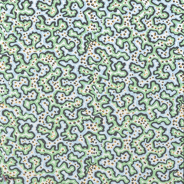 Sinularia wallpaper-Pierre Frey-Eau-Roll-Selected Wallpapers-Interiors