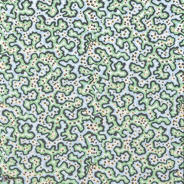 Sinularia wallpaper-Pierre Frey-Eau-Roll-Selected Wallpapers-Interiors