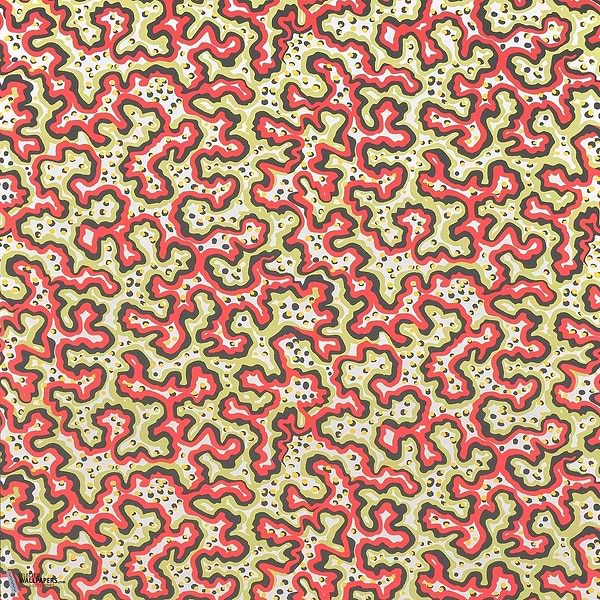 Sinularia wallpaper-Pierre Frey-Feu-Roll-Selected Wallpapers-Interiors