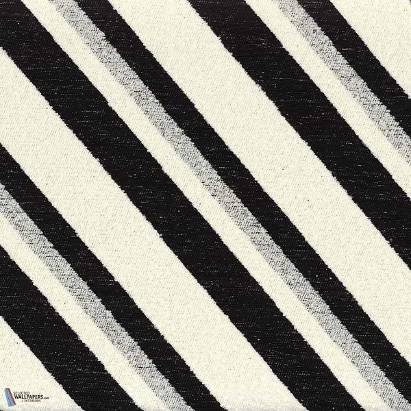 Slalom stof-Casamance-Kissen-Cushion-Noir-Meter (M1)-Selected Interiors