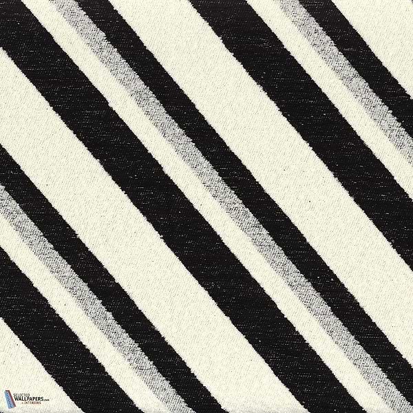 Slalom stof-Casamance-Kissen-Cushion-Noir-Meter (M1)-Selected Interiors