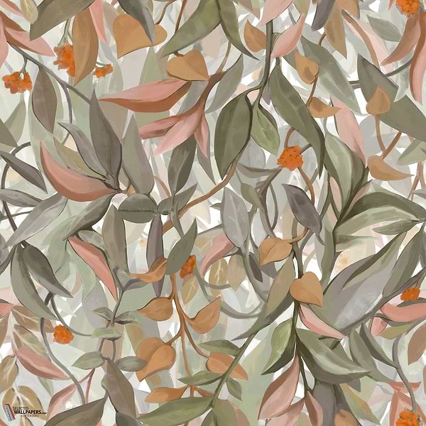 Solandra behang-Casamance-wallpaper-tapete-Ivoire/Vert Amande-Rol-Selected-Wallpapers-Interiors