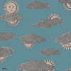 Soli e Nuvole-behang-Tapete-Cole & Son-Teal & Rose Gold-Rol-123/2010-Selected Wallpapers
