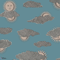 Soli e Nuvole-behang-Tapete-Cole & Son-Teal & Rose Gold-Rol-123/2010-Selected Wallpapers