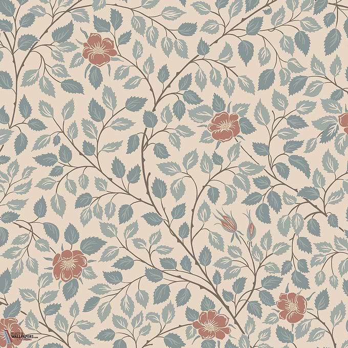 Solliden behang-Sandberg-Blue-Rol-Selected Wallpapers-Interiors