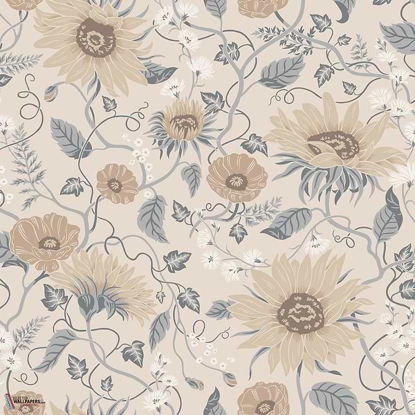 Solveig behang-Sandberg-Misty blue-Rol-Selected Wallpapers-Interiors