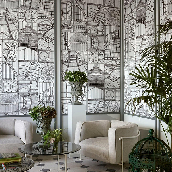 Sous la Verrière wallpaper-Pierre Frey-Selected Wallpapers-Interiors