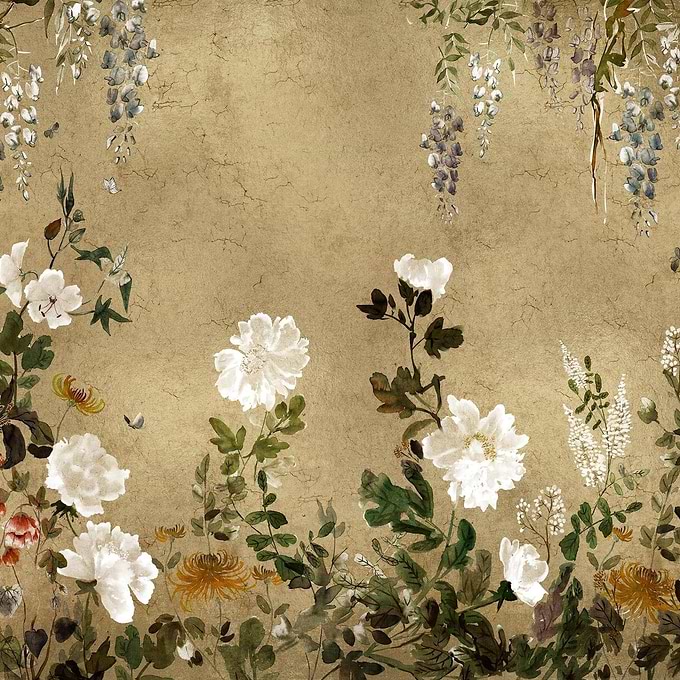 Spring Festival behang-Coordonne-Gold-Metallics-M2-Selected Wallpapers-Interiors