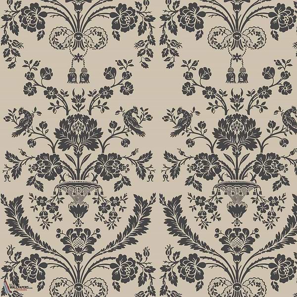 St Antoine-Behang-Tapete-Farrow & Ball-Off Black-Rol-BP910-Selected Wallpapers