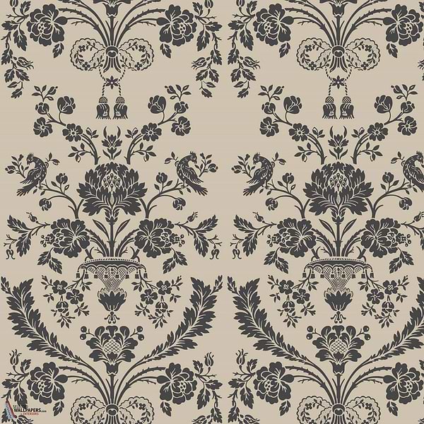 St Antoine-Behang-Tapete-Farrow & Ball-Off Black-Rol-BP910-Selected Wallpapers