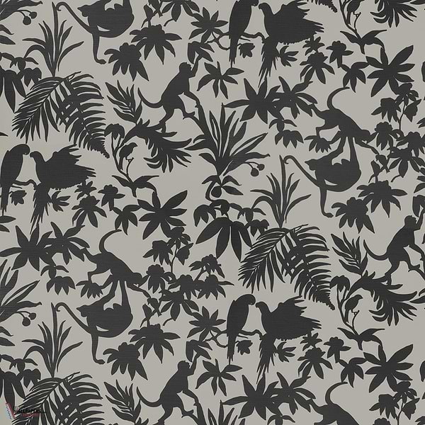 St. Kitts behang-Thibaut-Black and tan-Rol-Selected Wallpapers-Interiors