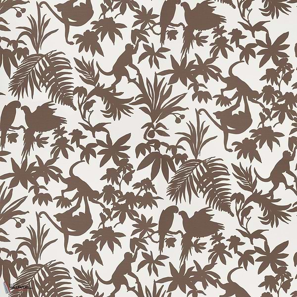 St. Kitts behang-Thibaut-Brown-Rol-Selected Wallpapers-Interiors