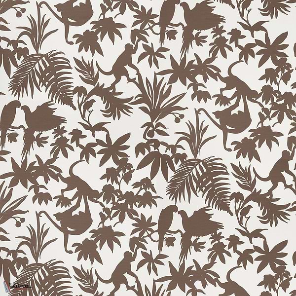 St. Kitts behang-Thibaut-Brown-Rol-Selected Wallpapers-Interiors