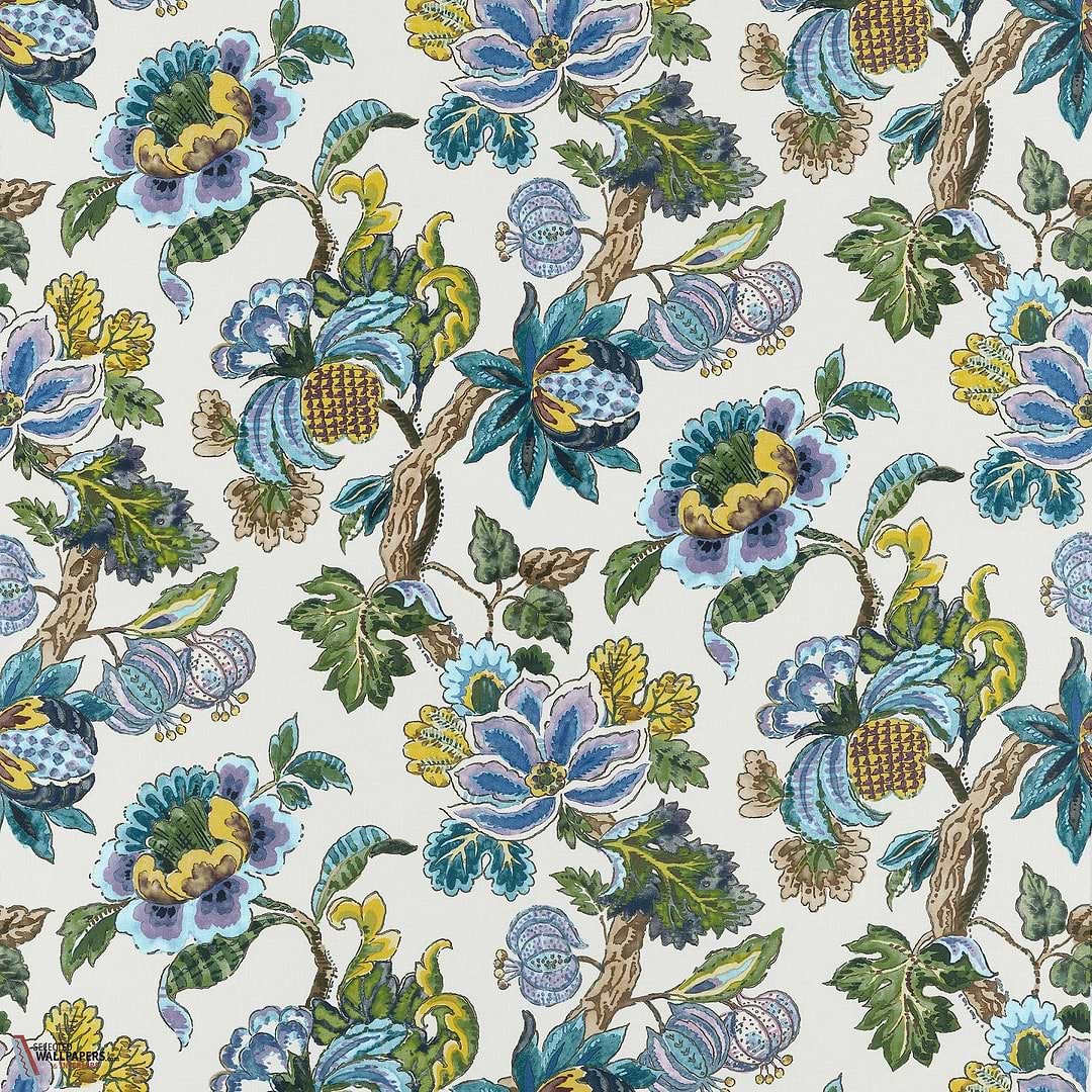 Stockbridge behang-Anna French-Lavender and blue-Rol-Selected Wallpapers-Interiors