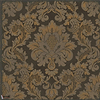 Stravinsky behang-Cole & Son-Metallic bronze on soot-Rol-Selected Wallpapers-Interiors