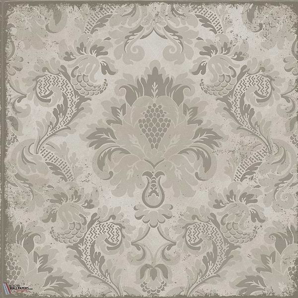 Stravinsky behang-Cole & Son-Metallic gilver-Rol-Selected Wallpapers-Interiors